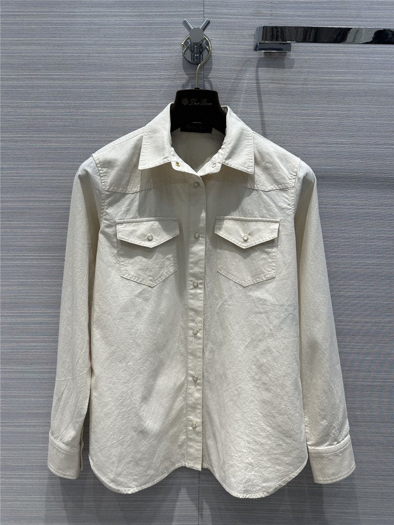 loro piana right shoulder shirt