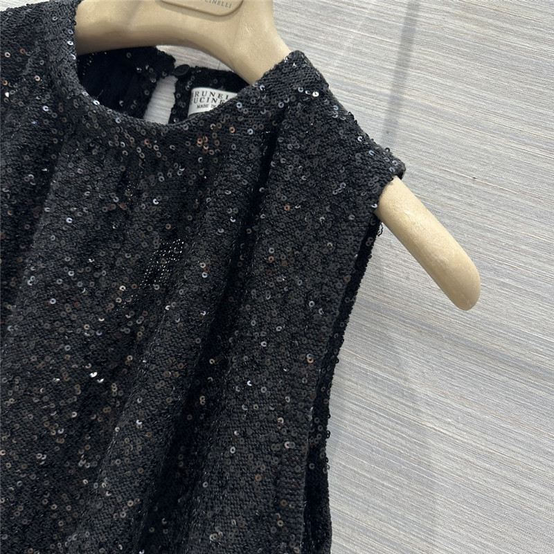 BC cashmere silk yarn knitted short vest