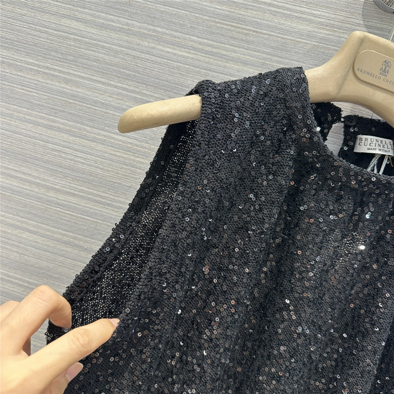 BC cashmere silk yarn knitted short vest