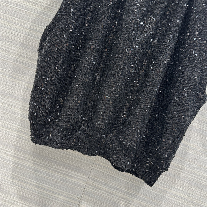 BC cashmere silk yarn knitted short vest