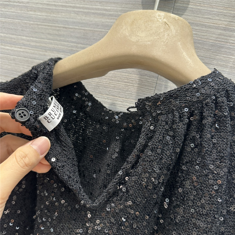 BC cashmere silk yarn knitted short vest