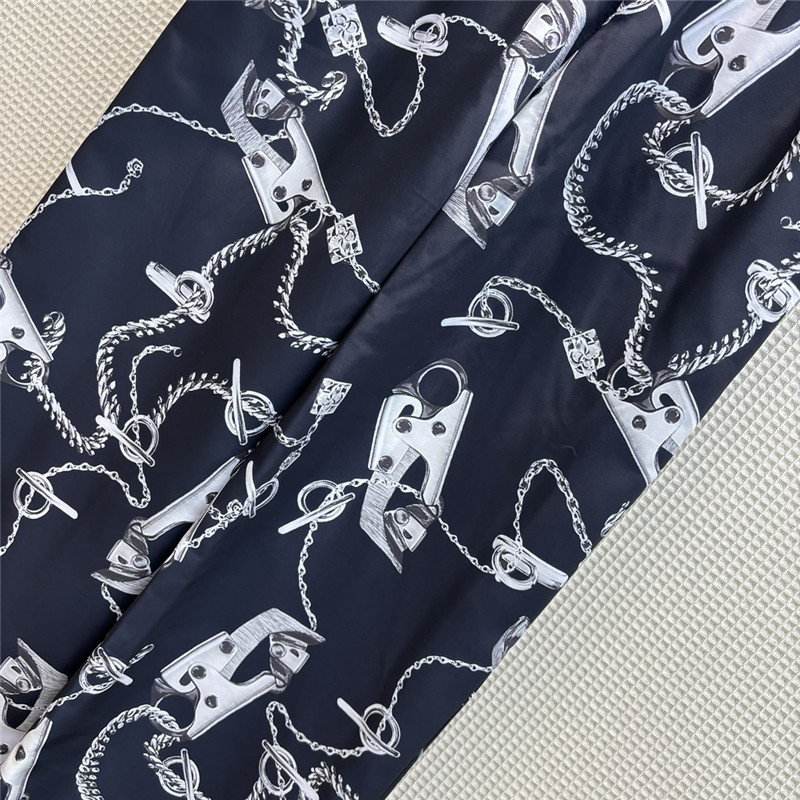 Burberry printed pattern wide-leg pants