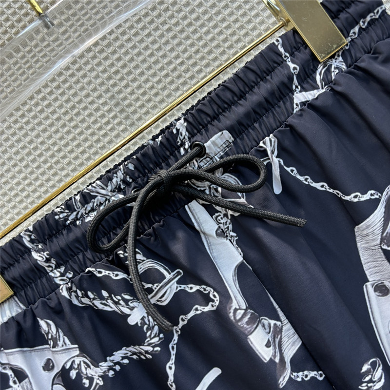 Burberry printed pattern wide-leg pants