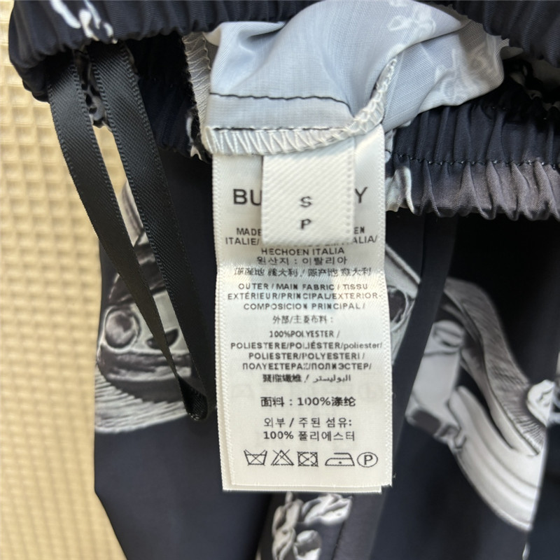 Burberry printed pattern wide-leg pants