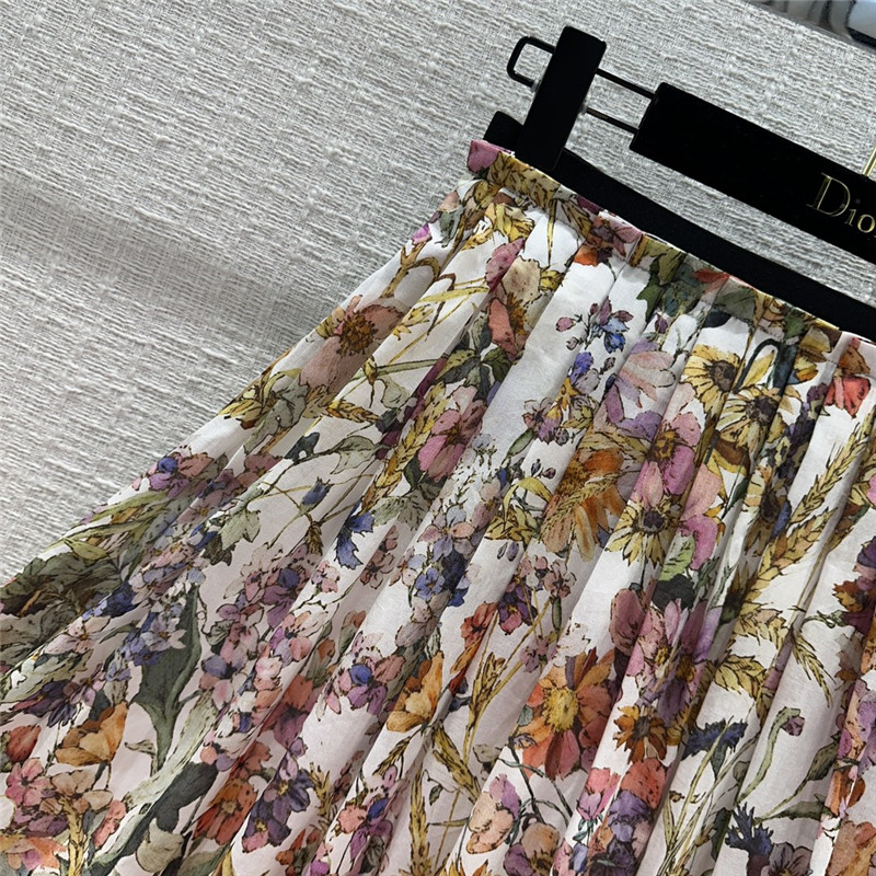 D10r spring garden print long skirt