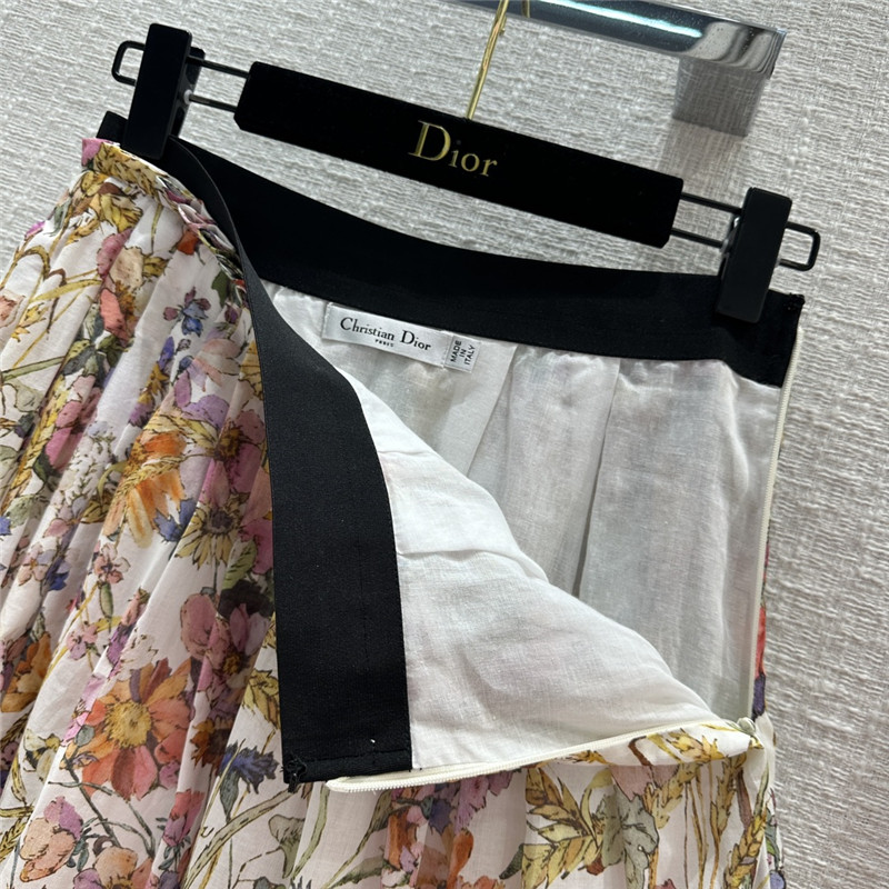 D10r spring garden print long skirt