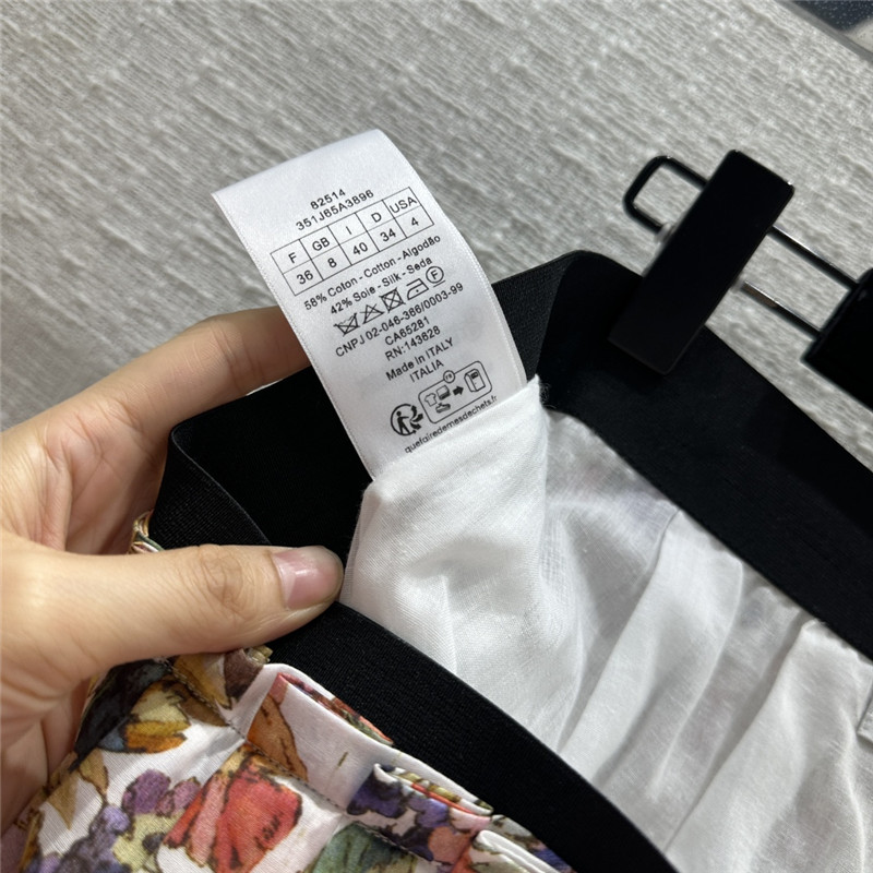 D10r spring garden print long skirt