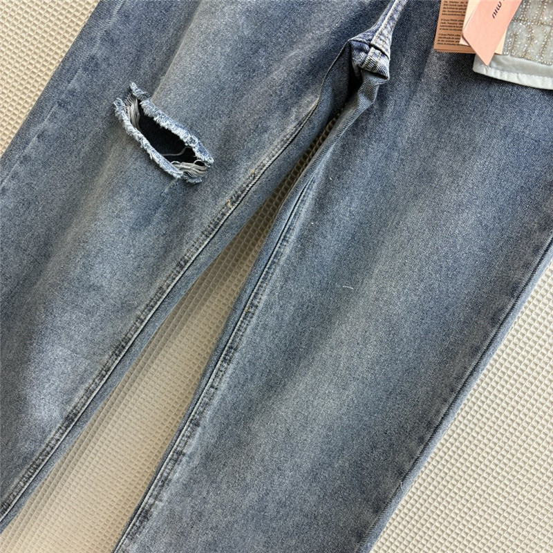 miumiu ripped jeans