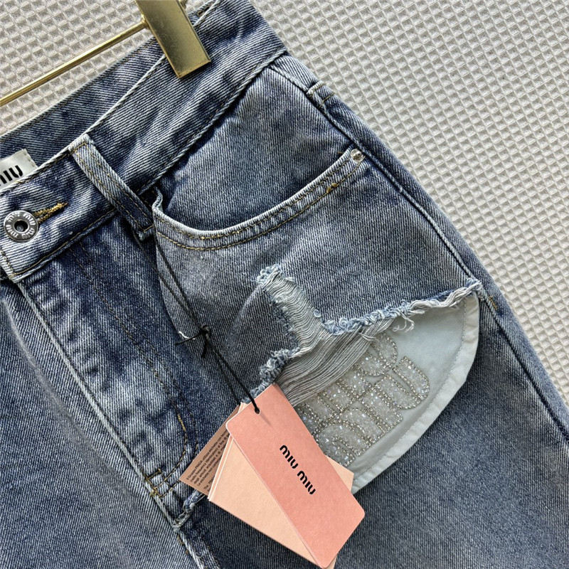 miumiu ripped jeans