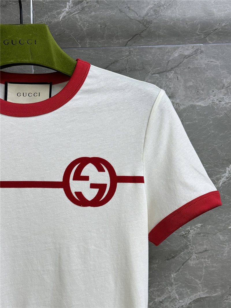 Gvc*1 contrast flocked t-shirt