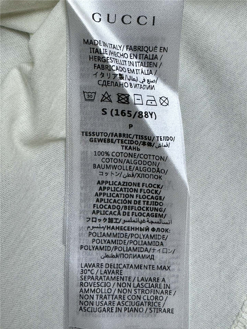 Gvc*1 contrast flocked t-shirt