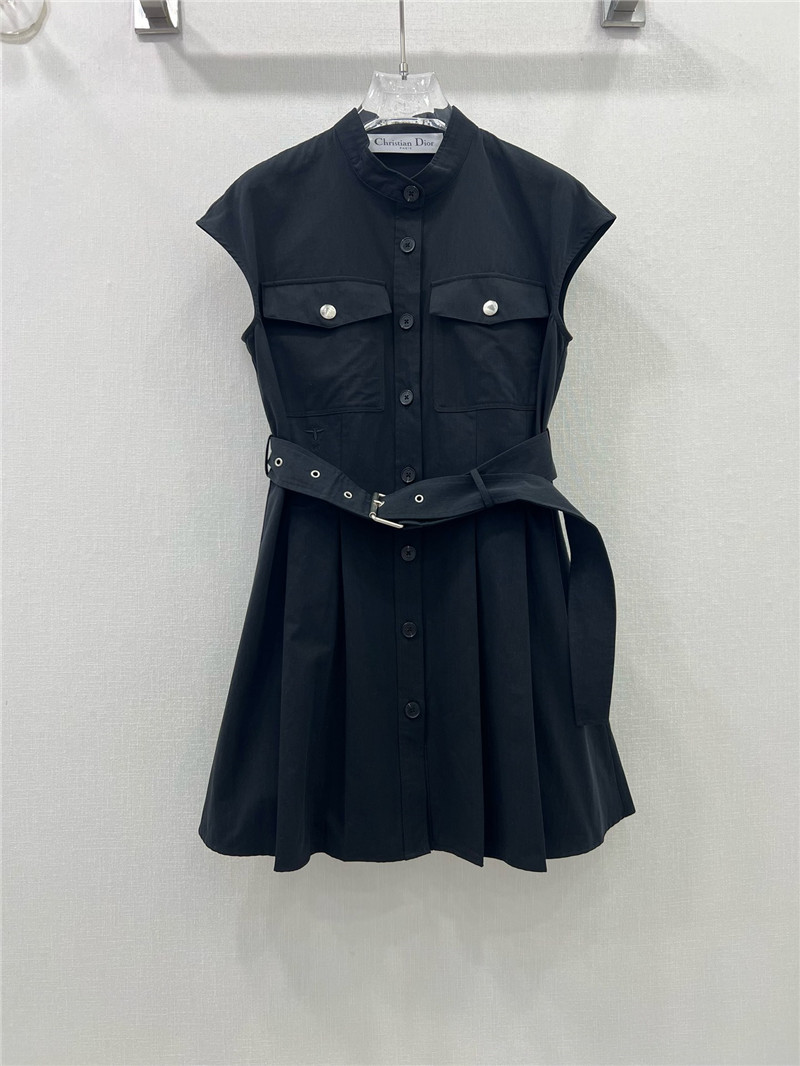 dior CD belted sleeveless dress