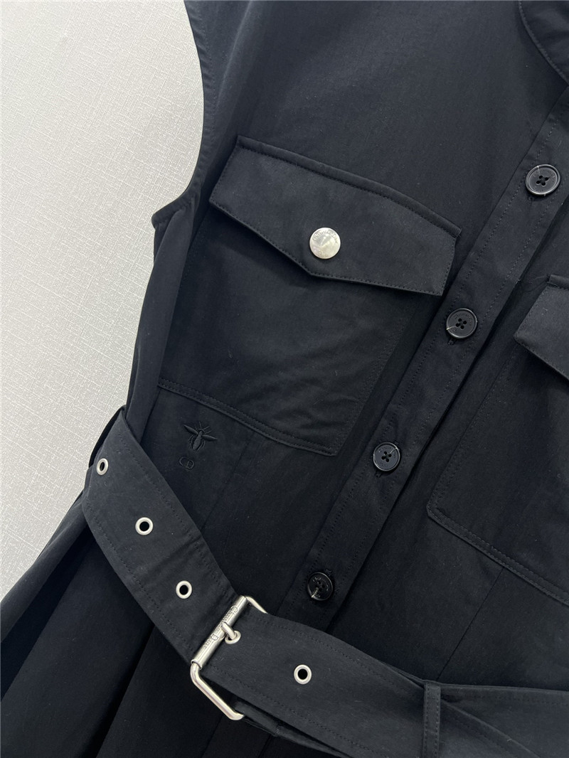 D10r cd belted sleeveless dress