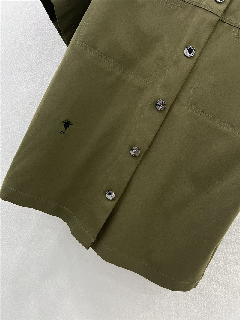 D10r cd little bee short-sleeved snap-button shirt