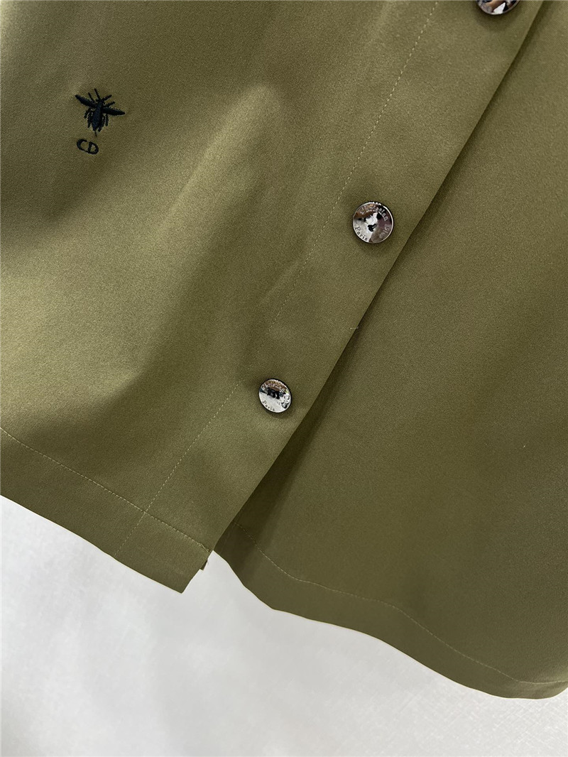 D10r cd little bee short-sleeved snap-button shirt