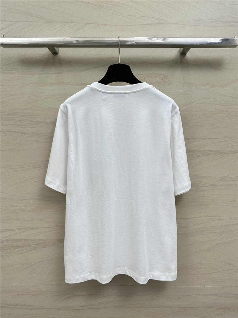 Bv*b*rry chain graffiti print cotton t-shirt