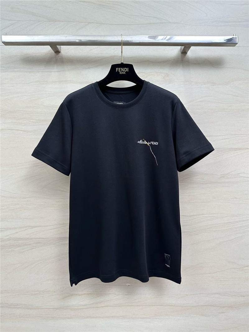 fendi embroidered letter T-shirt