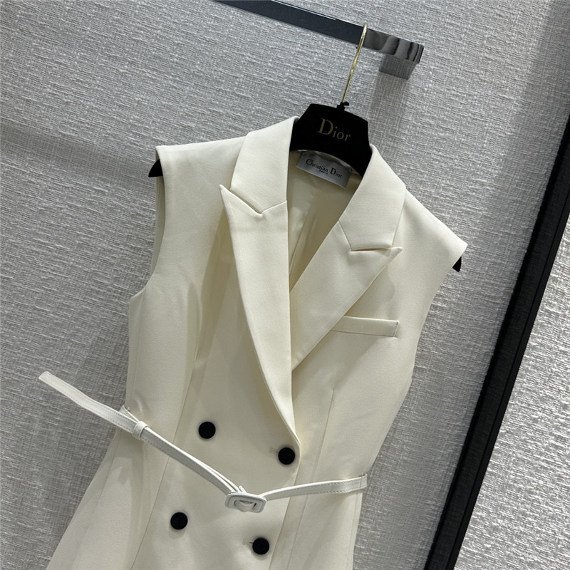 D10r new double breasted vest dress