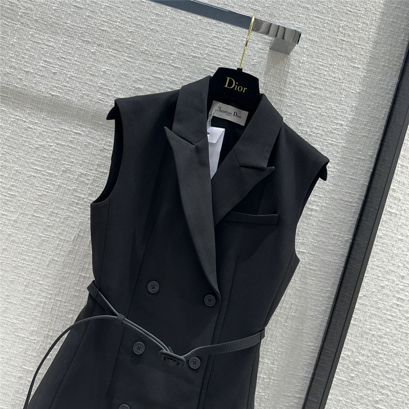 dior new double breasted vest dress