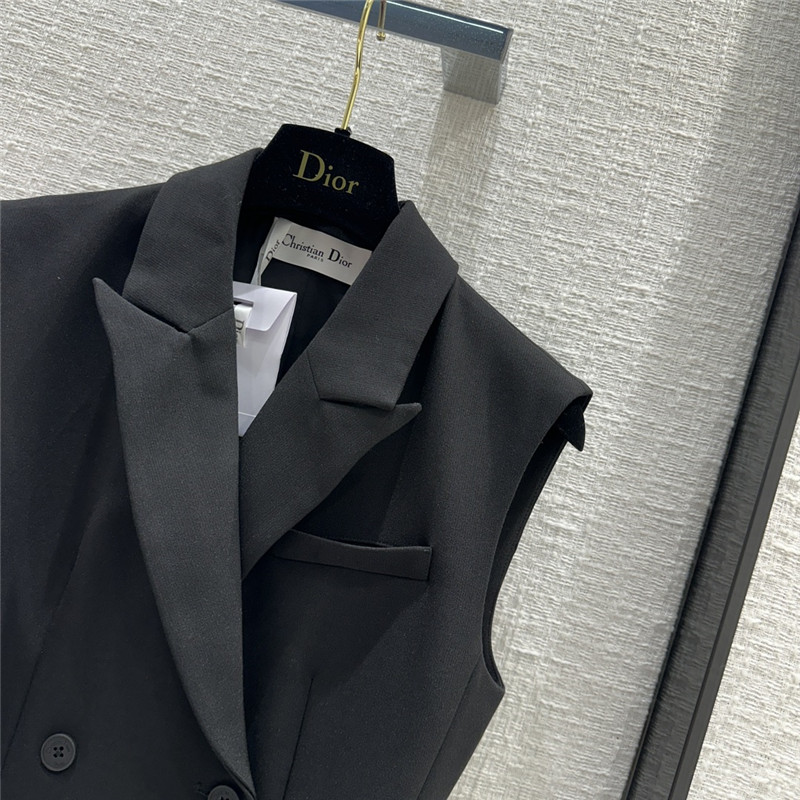 dior new double breasted vest dress
