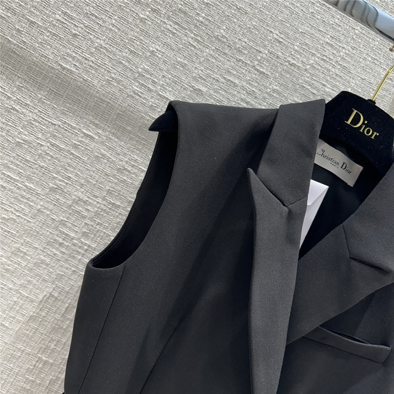 dior new double breasted vest dress