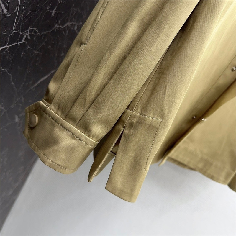 fendi Maillard patchwork double F hooded shirt jacket