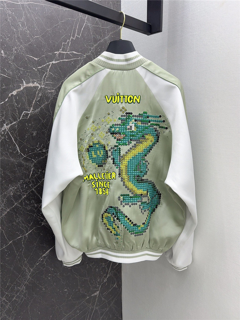 l0vis Vvtt0n lv stand collar flight jacket