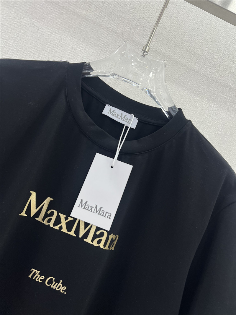 Vanitoo gold lettering printed front and back T-shirt