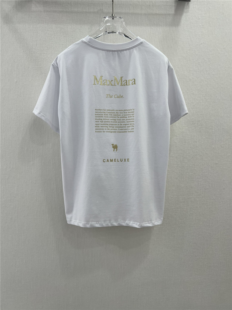 Vanitoo gold lettering printed front and back T-shirt