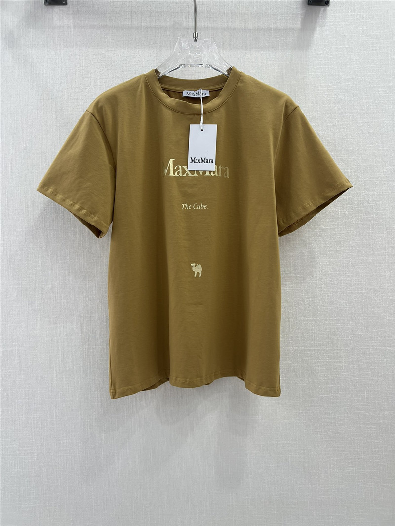 Vanitoo gold lettering printed front and back T-shirt