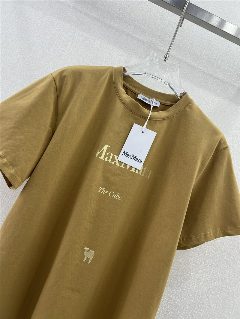 Vanitoo gold lettering printed front and back T-shirt