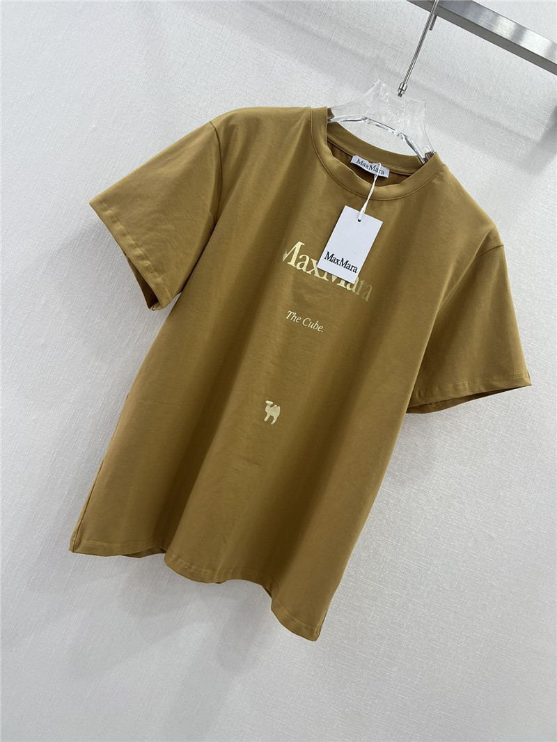 Vanitoo gold lettering printed front and back T-shirt