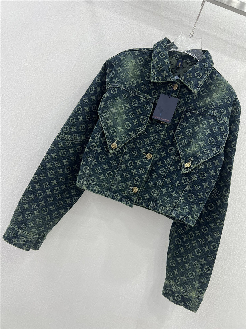 l0vis Vvtt0n lv new jacquard all-over printed denim jacket