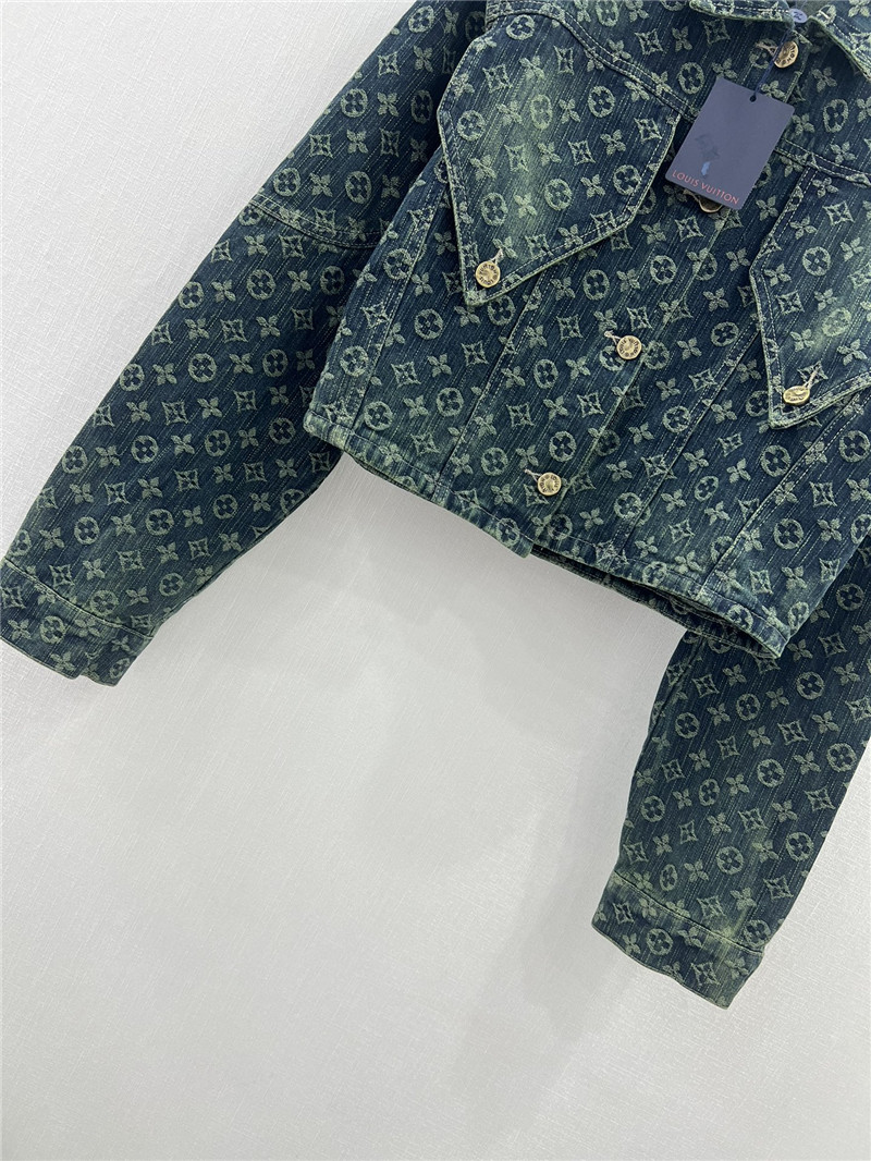 l0vis Vvtt0n lv new jacquard all-over printed denim jacket