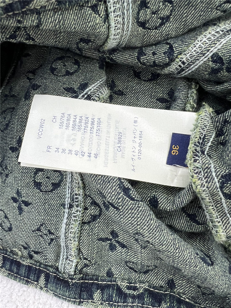 l0vis Vvtt0n lv new jacquard all-over printed denim jacket