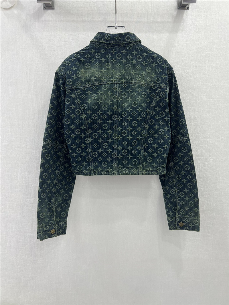 l0vis Vvtt0n lv new jacquard all-over printed denim jacket