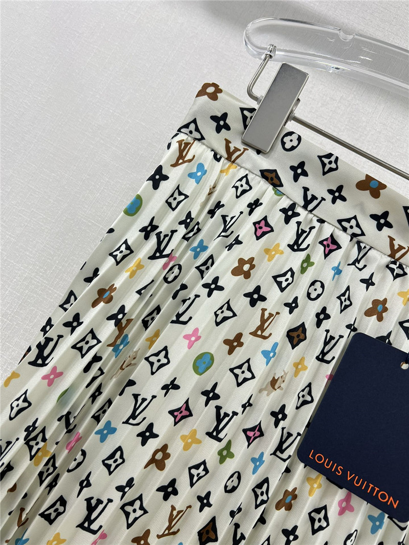 l0vis Vvtt0n lv presbyopic pattern pleated wide skirt