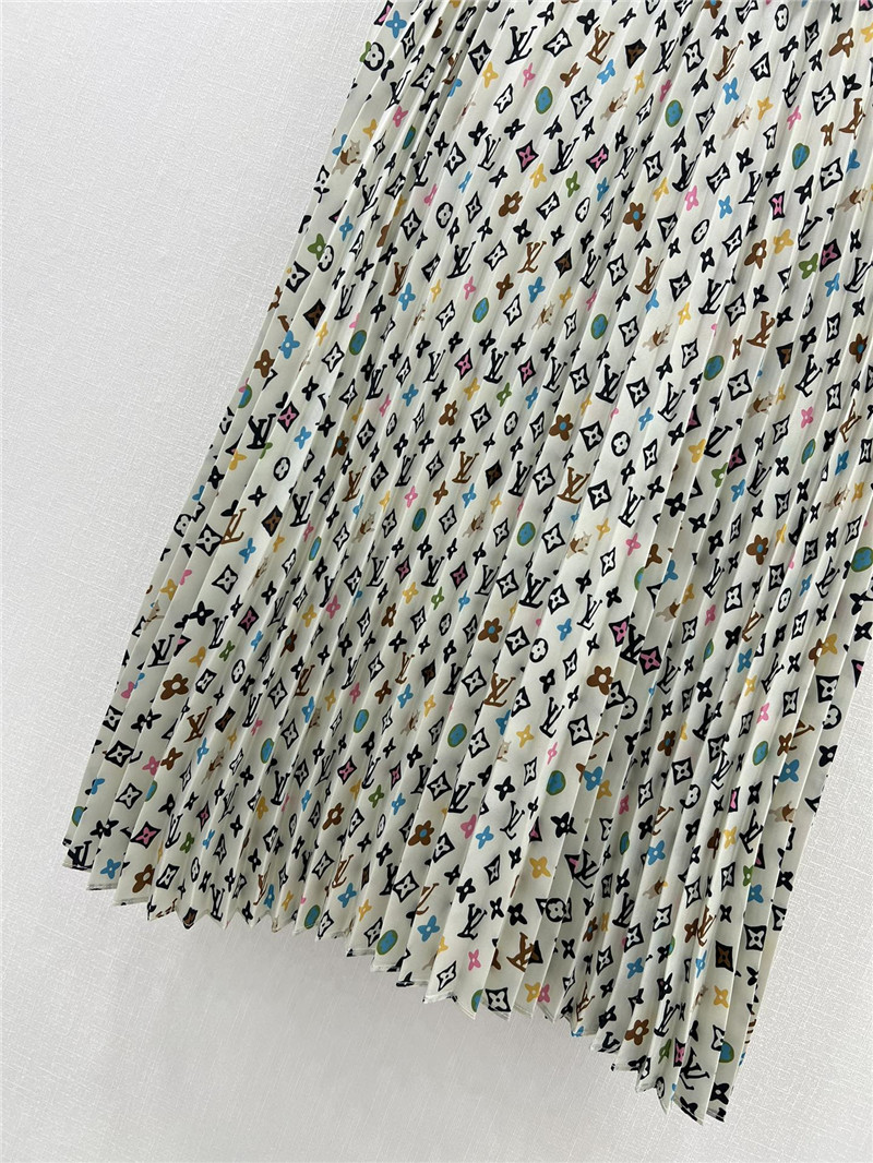 l0vis Vvtt0n lv presbyopic pattern pleated wide skirt