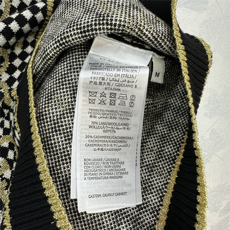 gvc*1 D1am0nd gg jacquard wool vest