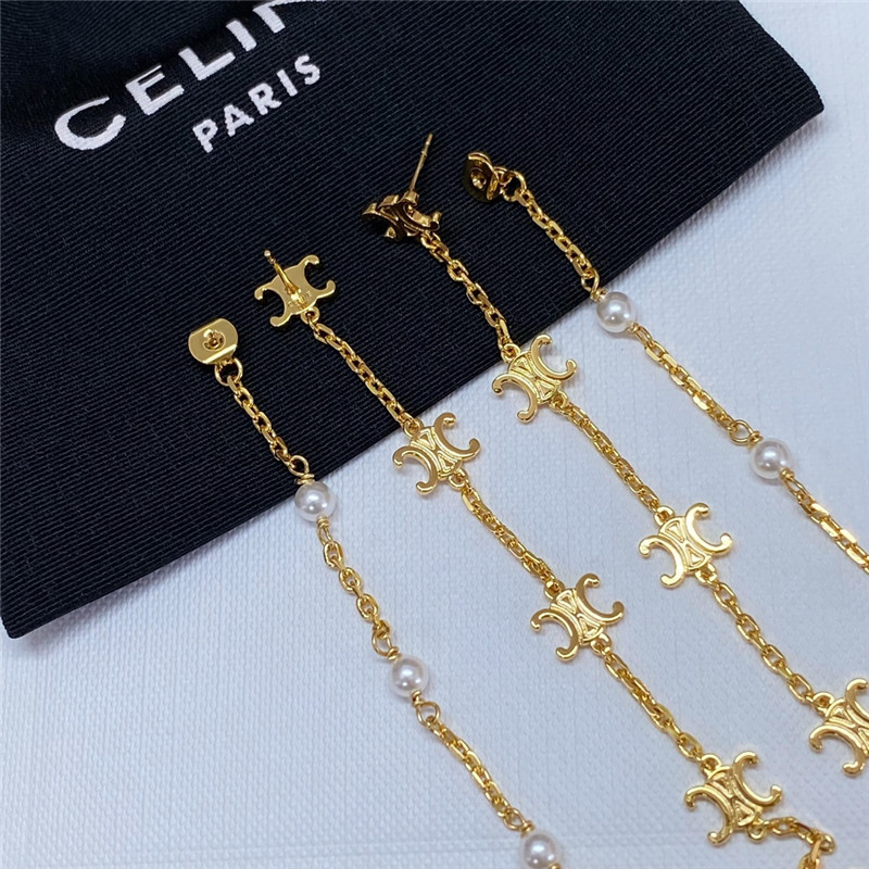 Ce1i*e arc de triomphe pearl earrings