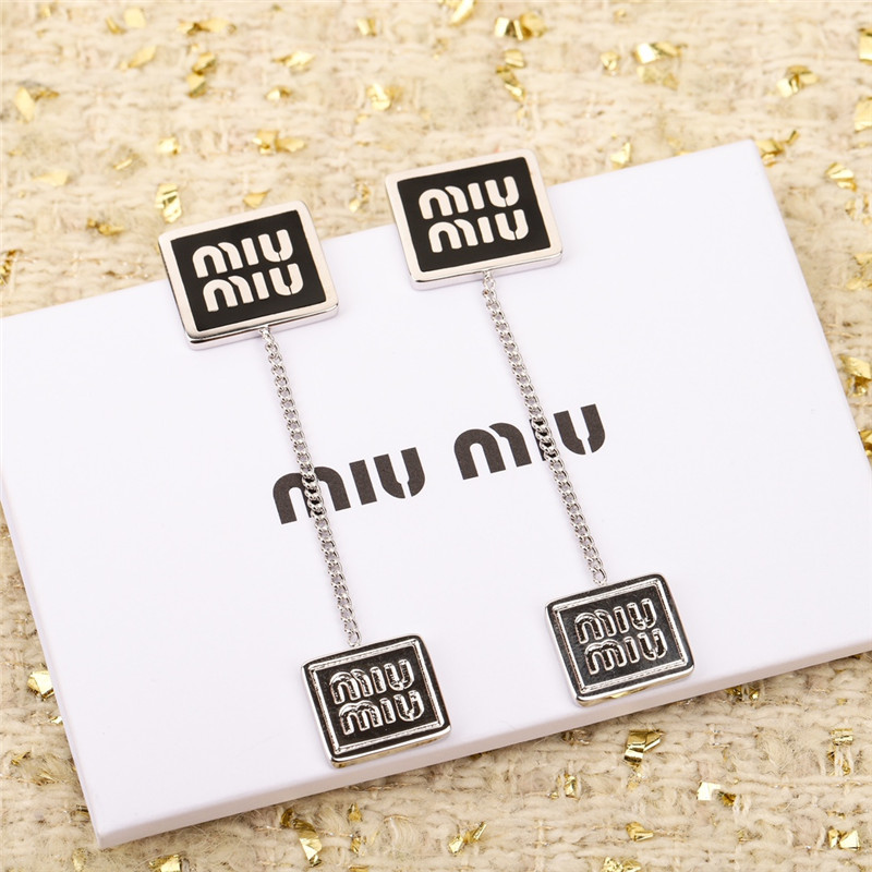 miumiu square earrings