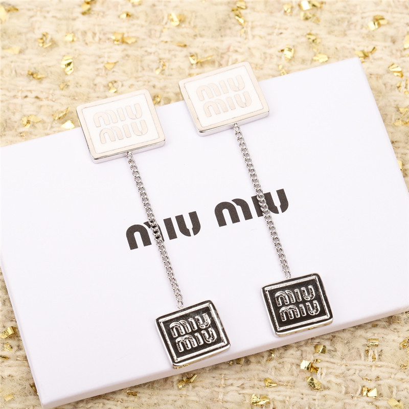 miumiu square earrings