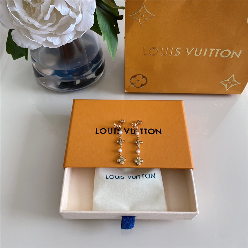 louis vuitton LV floral earrings