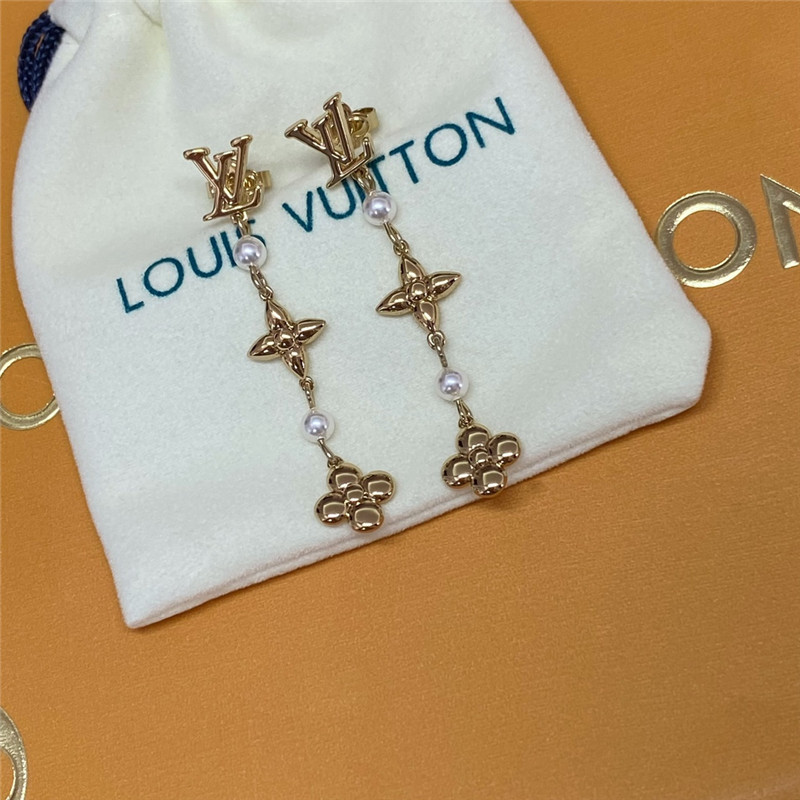 louis vuitton LV floral earrings