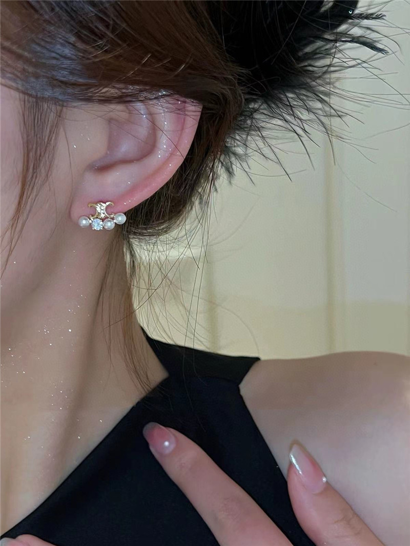 Ce1i*e arc de triomphe beaded earrings