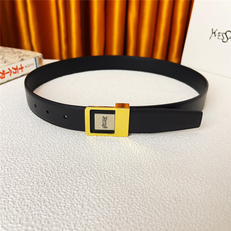 YSL classic double-sided pebbled belt