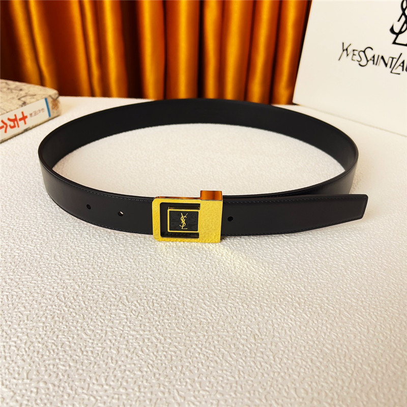 YSL classic double-sided pebbled belt