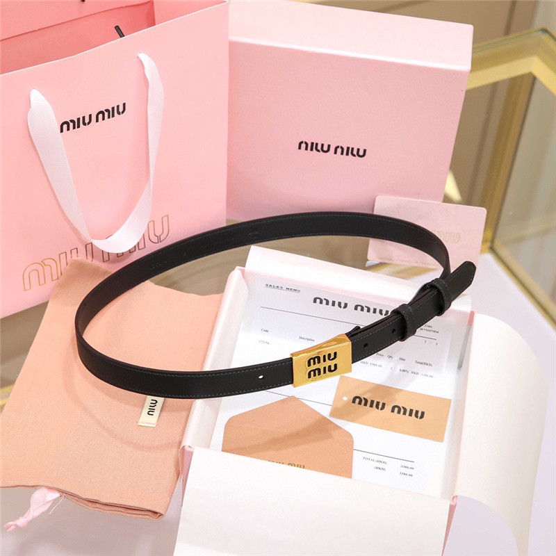 miumiu leather belt