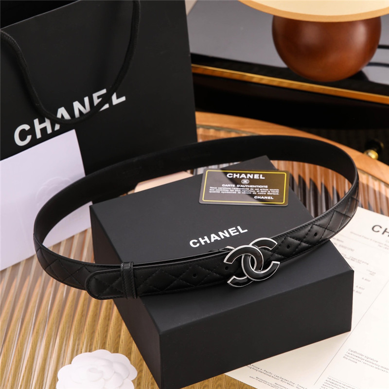 Chanel calfskin belt