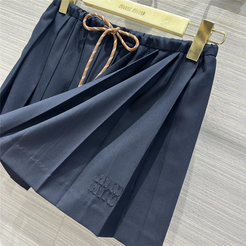 miumiu girls short pleated skirt cheap replica designer clothes